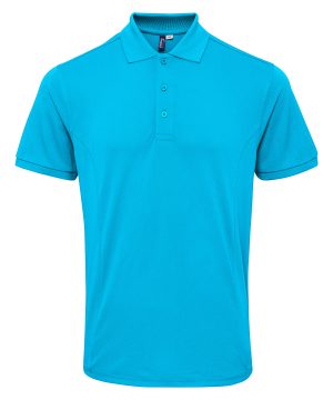Antimicrobial polo shirt-pr630_turquoise_ft