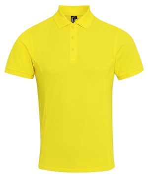 Antimicrobial polo shirt-pr630_yellow_ft