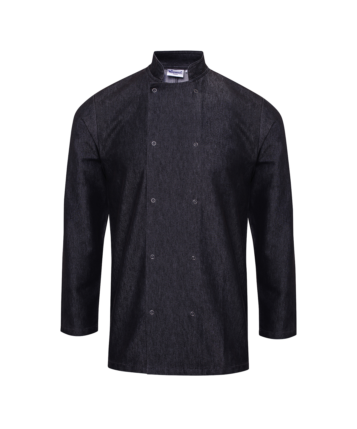 denim chef jackets-united workwear-pr660-black